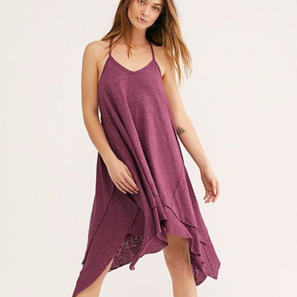 People tank dress light blue